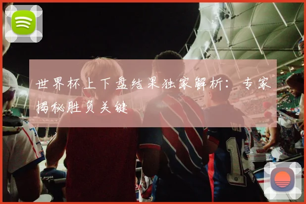 世界杯上下盘结果独家解析：专家揭秘胜负关键